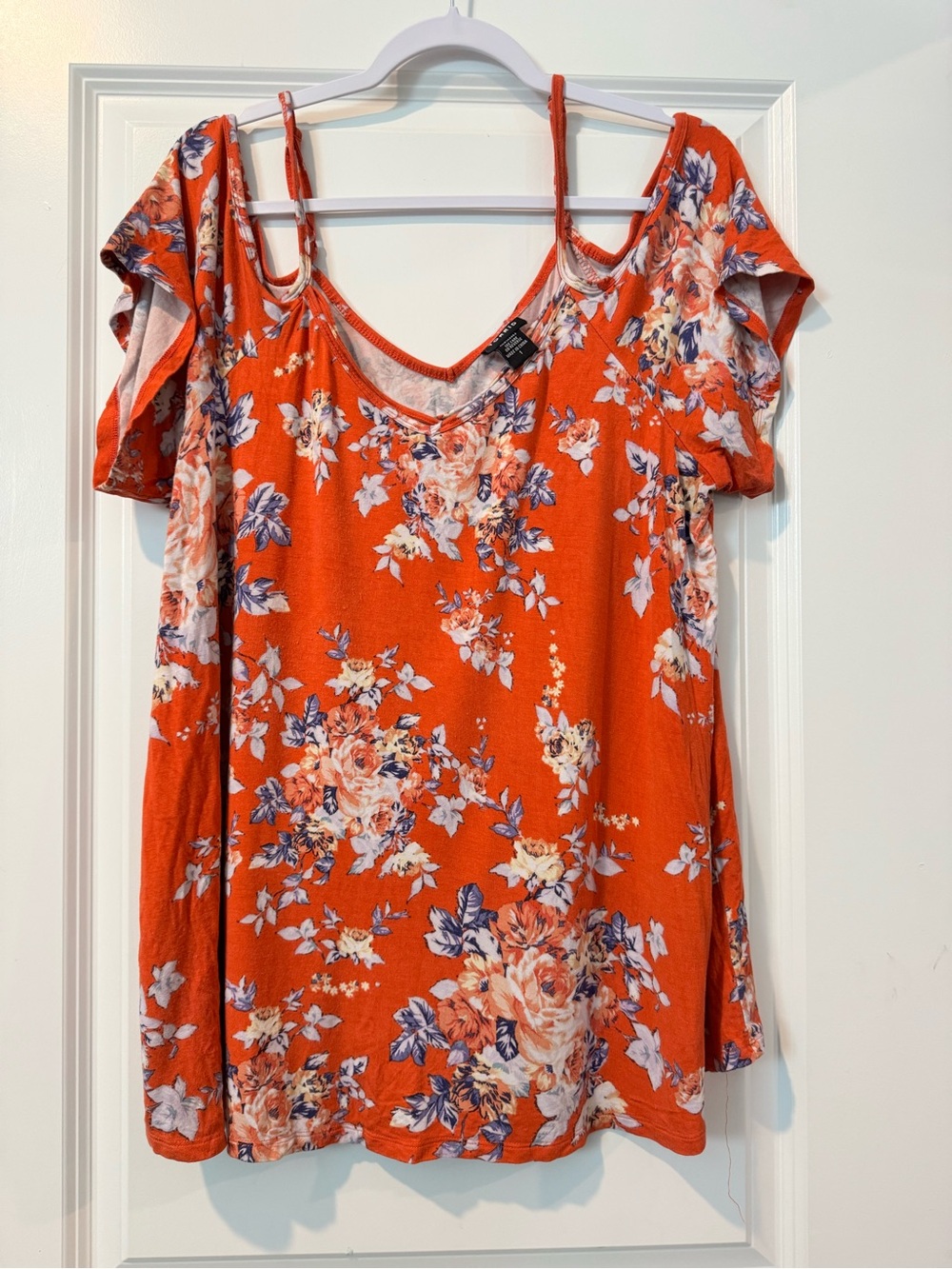 Torrid Cold-Shoulder Women’s Top - Orange